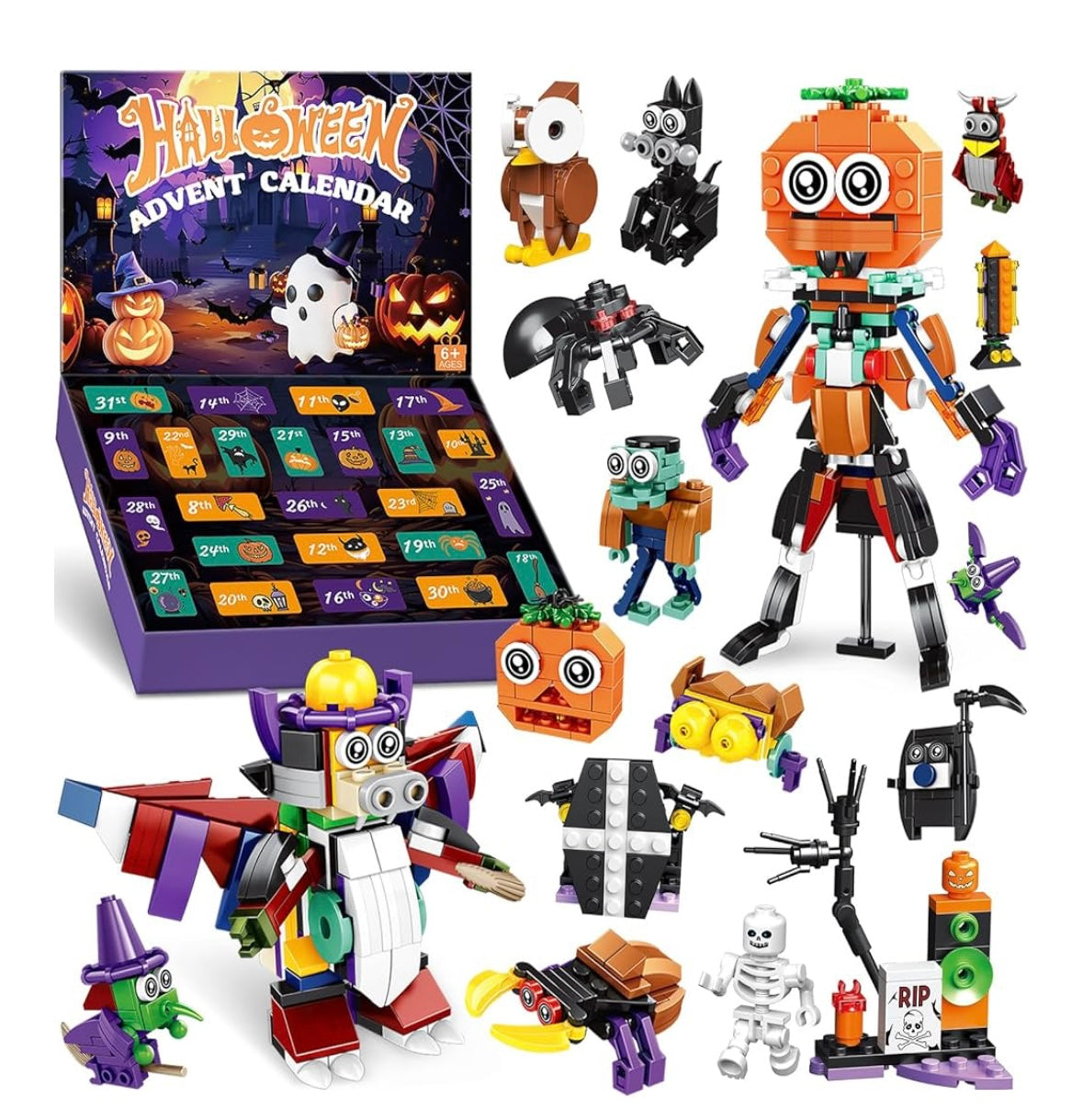 Monster Mini Halloween Advent Calendar Brick Set
