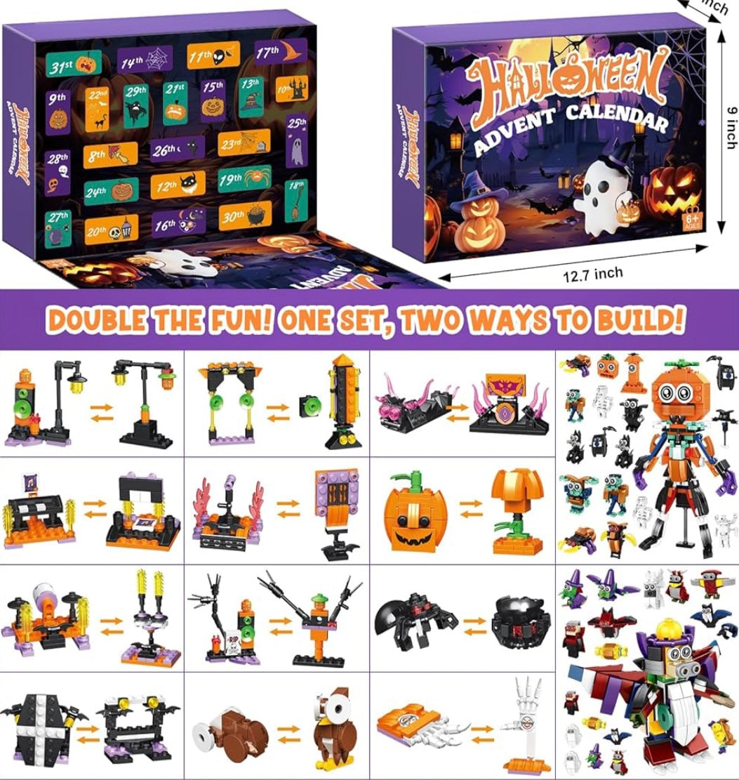 Monster Mini Halloween Advent Calendar Brick Set